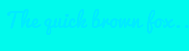 Image with Font Color 00EBFF and Background Color 00FAED